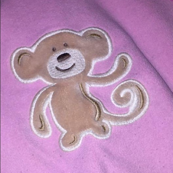 Carters pink monkey 2-piece pajama set 4T - Picture 5 of 5